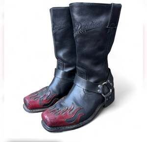 Mens Harley Davidson boots Slayton D93141 leather black oil resisting